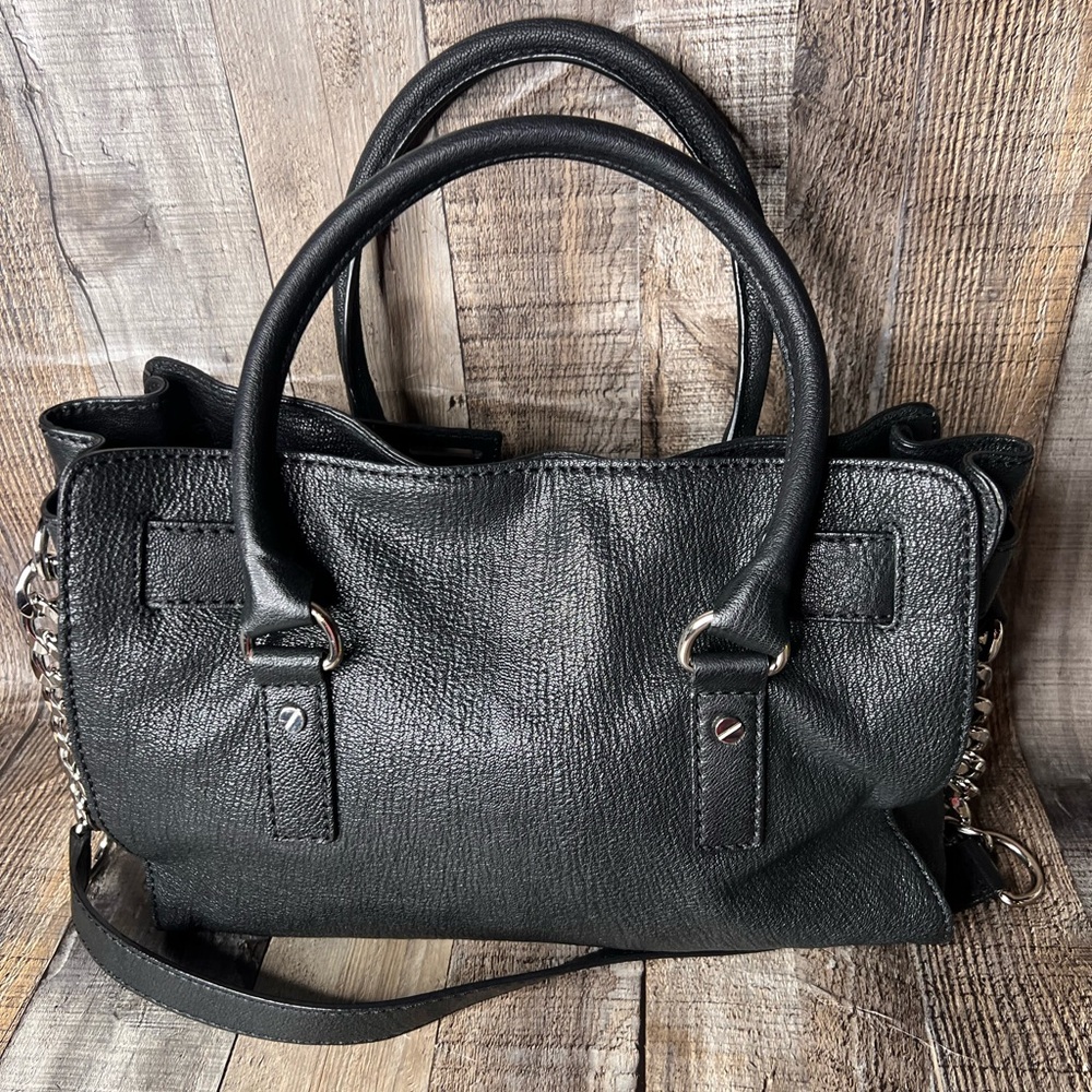 Michael Kors black soft leather Hamilton Satchel Handbag - Picture 5 of 15